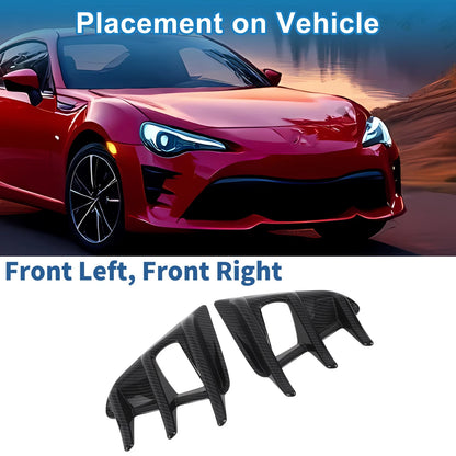 Car Front Left & Right Headlight Trim Bezels for Toyota 86 (2016-2020)