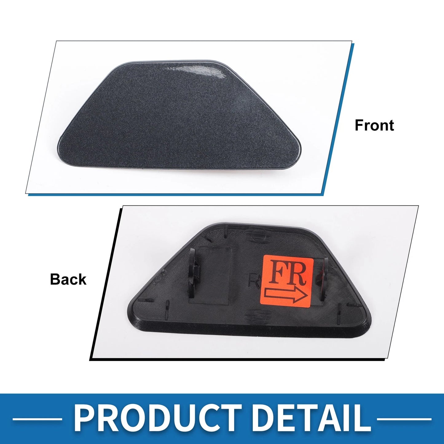 Bumper Headlight Washer Nozzle Cover Cap for BMW M5 (2013-2016) Gray