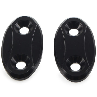 Rearview Mirror Block Off Base Plates Cover for BMW S1000RR (2009-2018)  Black