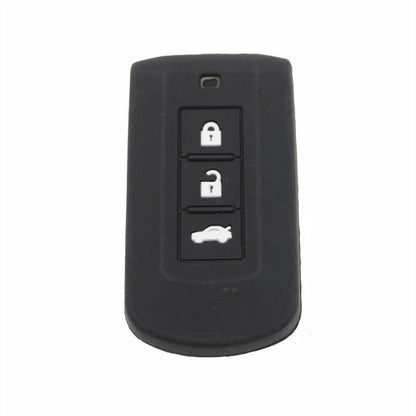 Black Silicone Key Cover Shell fit for MITSUBISHI Lancer Grandis Remote Key