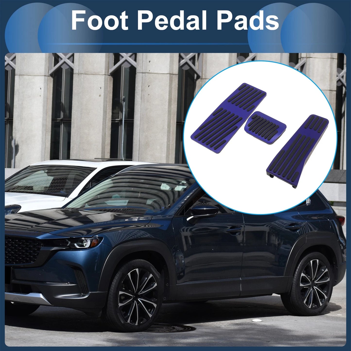 3 x Automatic Foot Accelerator Pedal Covers for Mazda CX50/CX60 (2023-2025)