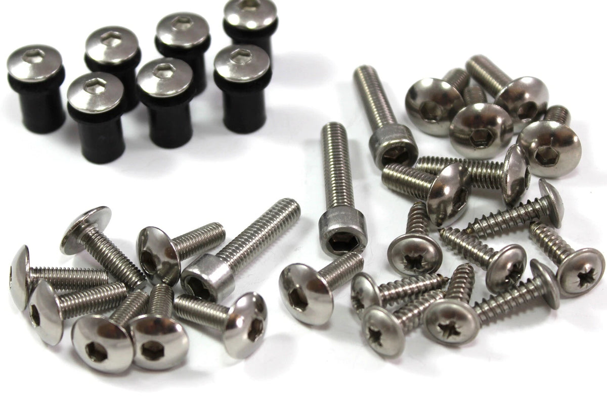 Inox Fork Head Bolts & Windscreen Fixings Kit for Yamaha TDM900 (2002–2010)