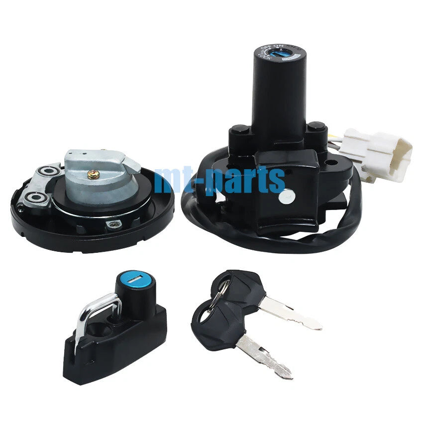 Fuel Gas Cap Ignition Key Switch Seat Lock Set for Kawasaki KLX 300 SM (2021-2023)