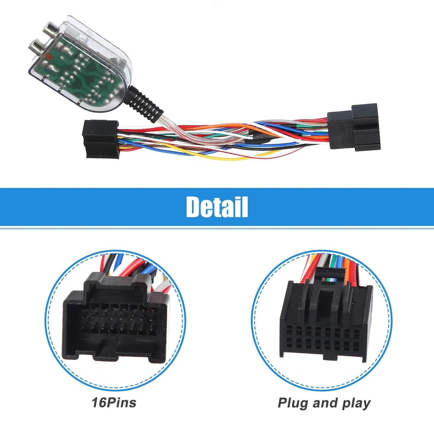 Amplifier Wire Adapter Interface for Chevrolet and GMC Factory Radio