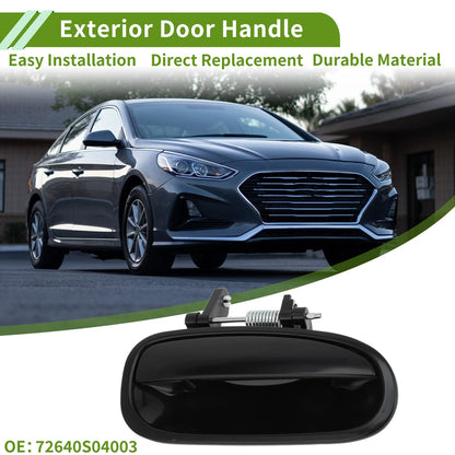 Exterior Door Handle for Honda Civic (1996-2000) Black Rear Right