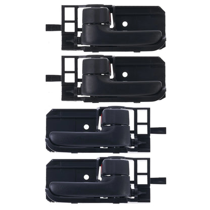4 pc FRONT Door Handle Inner Black for Toyota Corolla (2001–2007)