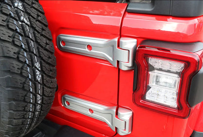 Rear Door Hinge Trim Cover for 2018-2023 Jeep Wrangler JL Chrome 4 x Pieces (2018-2023)