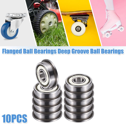 Deep Groove Ball Bearing 10pcs 8x22x7mm Double Shield for All Makes