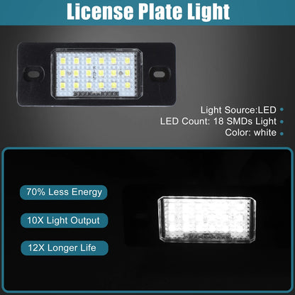 LED License Plate Lights for VW Jetta with Decoders