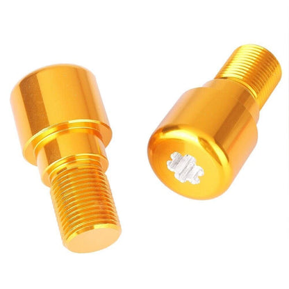 18mm Gold Handlebar Grips End Cap Plugs for Motorcycle Dirt Bike