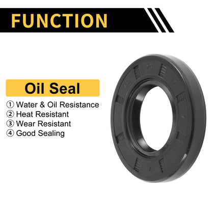 Oil Seal 25x47x7mm NBR Rotary Shaft Seal 5 pcs for Vehicle