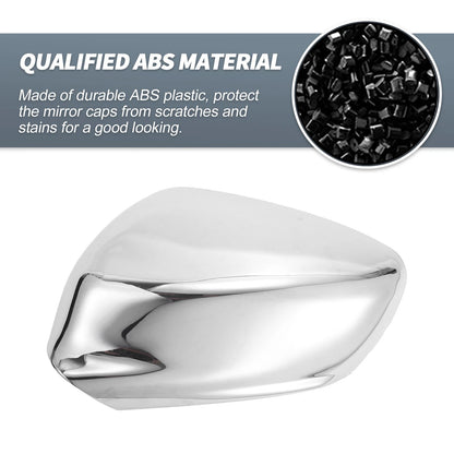 Chrome Plated Rearview Mirror Covers for Peugeot 301 (2013-2018)