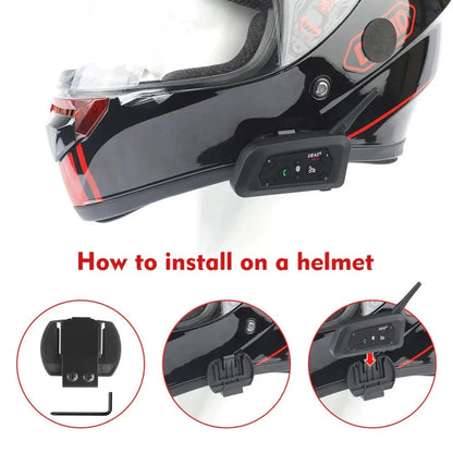 EJEAS V6 Pro Bluetooth Helmet Intercom for Motorcycle - 6 Riders