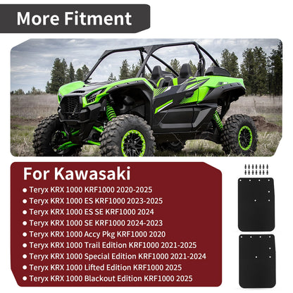 Mud Flap Set for Kawasaki Teryx KRX 1000 (2020–2023)