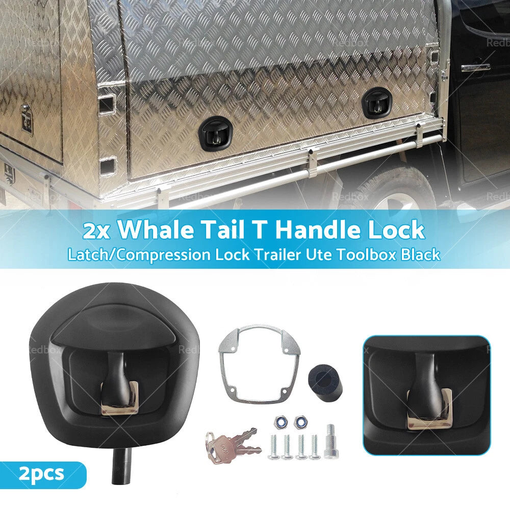 Whale Tail T Handle Lock Latch for Ute Canopy Trailer Toolbox