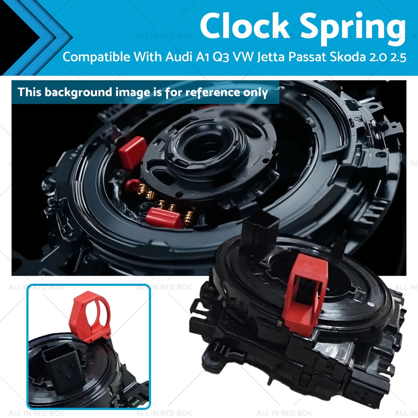 Clock Spring w/Angle Sensor for Audi A1, Q3, VW Jetta, Passat, Skoda (2011-2020)