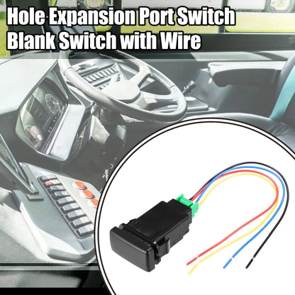 Hole Expansion Port Switch / 1 x Blank Switch with Wire for Toyota Alphard
