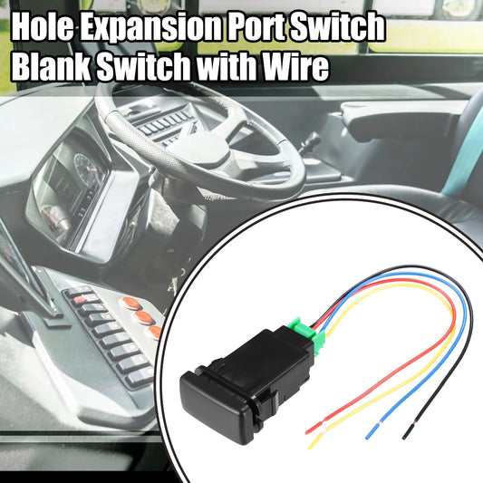 Hole Expansion Port Switch / 1 x Blank Switch with Wire for Toyota Alphard
