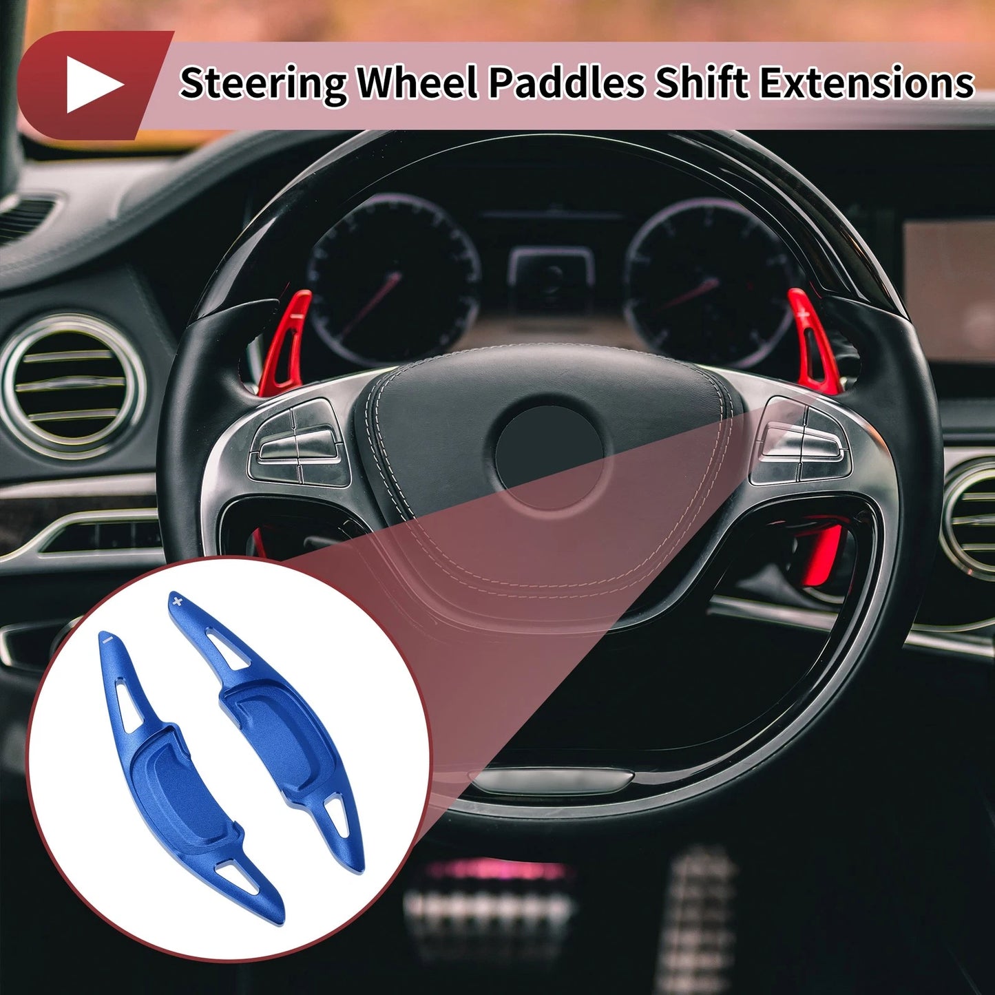 Blue Red Aluminum Alloy Steering Wheel Paddles for Mazda Axela (2020-2021)