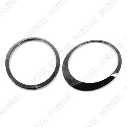 Gloss Black Headlamp Trim Rings for Mini Cooper R55 R56 (2007-2015)