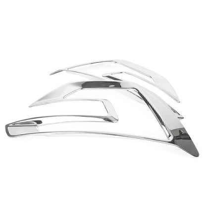 Front Fog Light Bezel Covers for Ford Explorer Sport (2016-2017) Chrome