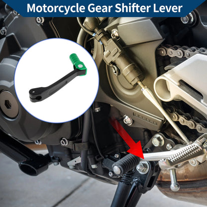 Folding Motorcycle Gear Shifter Lever for Honda CRF150F (2003-2017) Black/Green