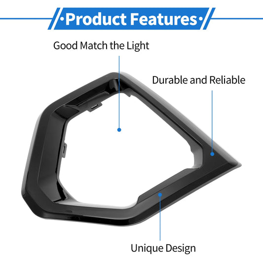 1 Pcs Car Front Left Fog Light Grill for GMC Sierra 1500 (2019 - 2021)