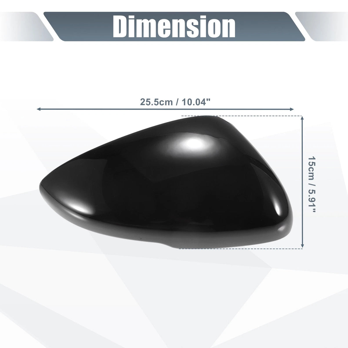 Gloss Black Rearview Mirror Covers for Honda Accord (2018-2021)