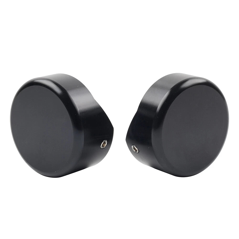Black CNC Upper Fork Caps for Harley Softail Breakout FXBR FXBRS (2018-2023)