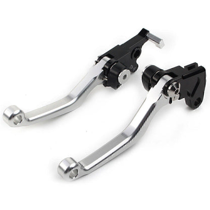 Silver CNC Pivot Clutch Brake Levers for Suzuki DRZ400S/SM/E (2000-2022)