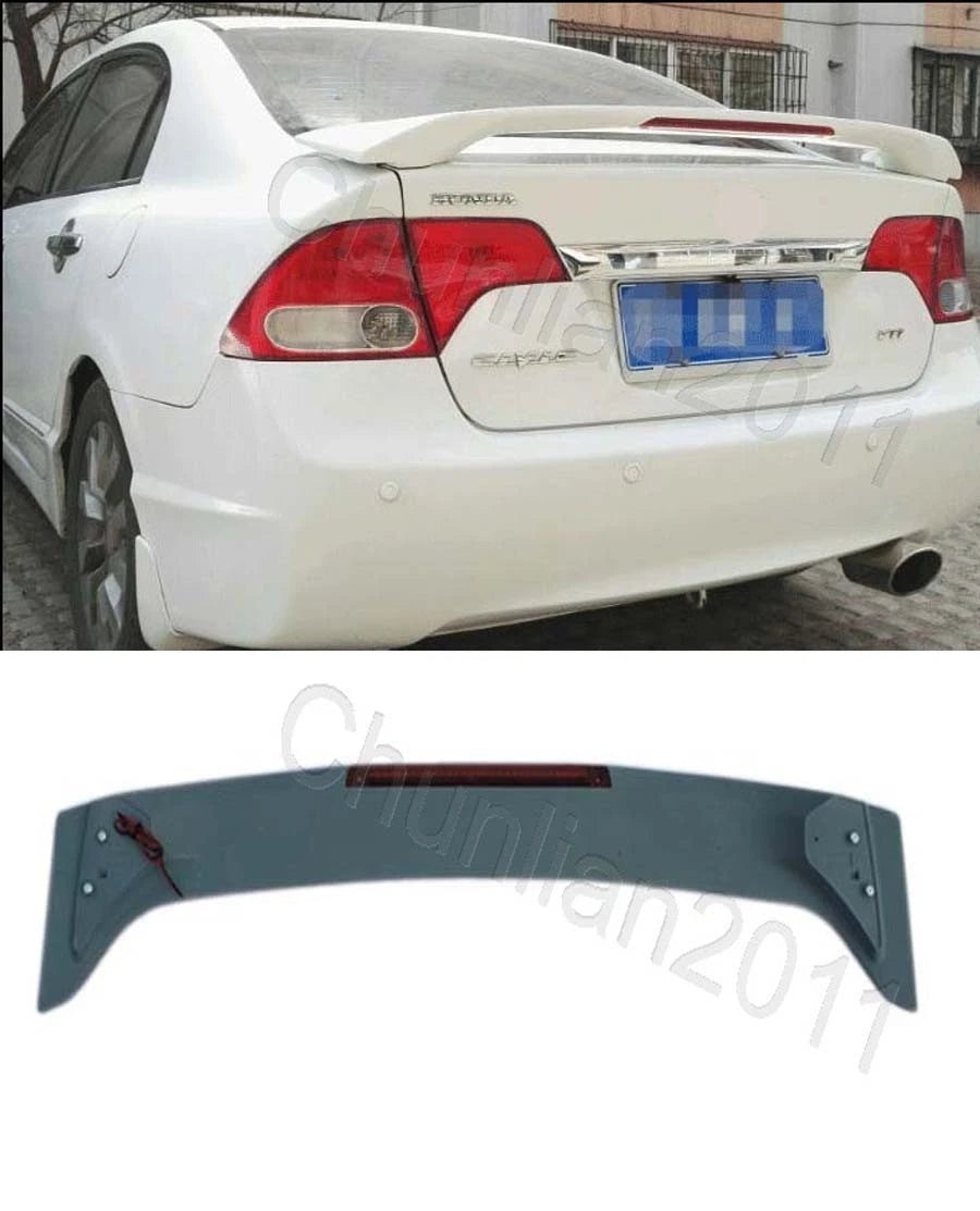 Factory Style Spoiler Wing ABS for Honda Civic 2006-2011 4DR Sedan Light