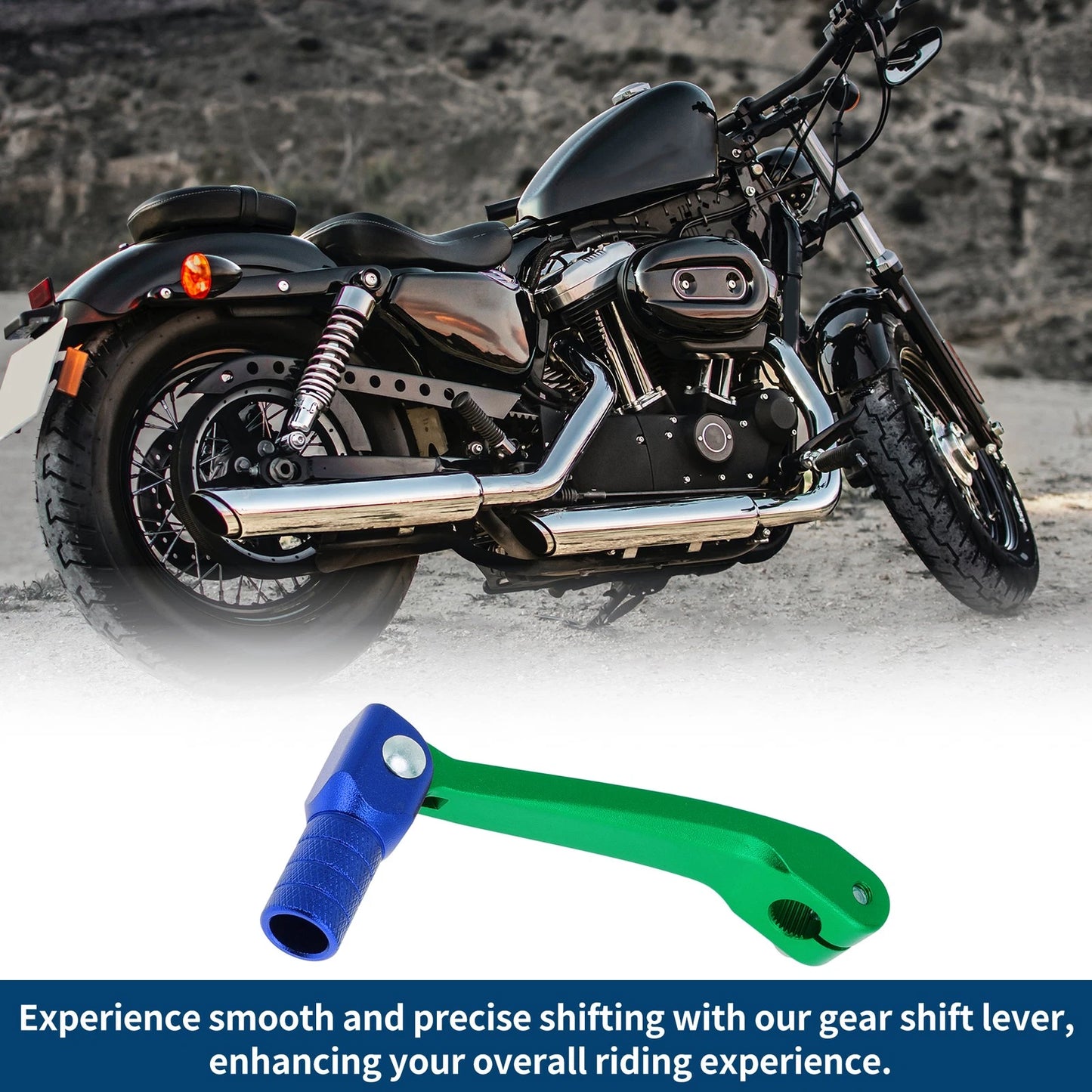 Folding Shifter Lever for Honda CRF150F (2003-2017) Green Blue
