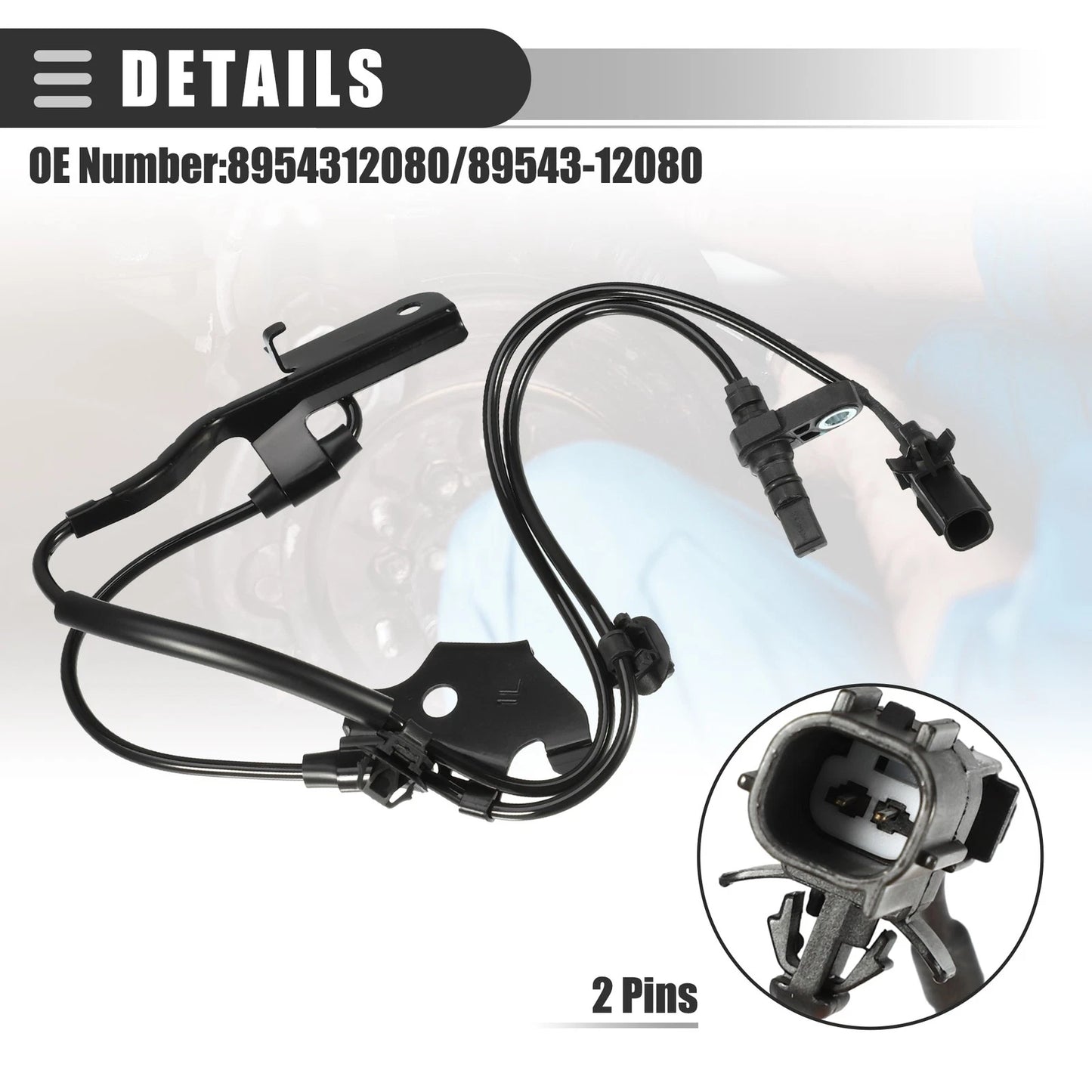 Front Left ABS Wheel Speed Sensor for Toyota Prius V (2012-2017)