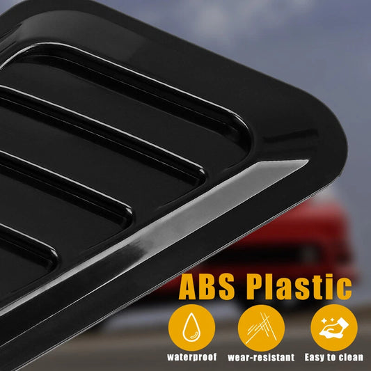 2 x Air Flow Intake Hood Scoop Vent Cover for Universal Car Decor
