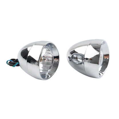 Chrome Motorcycle Passing Spot Light Fog Lamp Head Light for Custom (N/A)