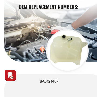 Expansion Coolant Tank for Audi 80 100 1.8 2.1 2.2 Turbo (1982-1991)