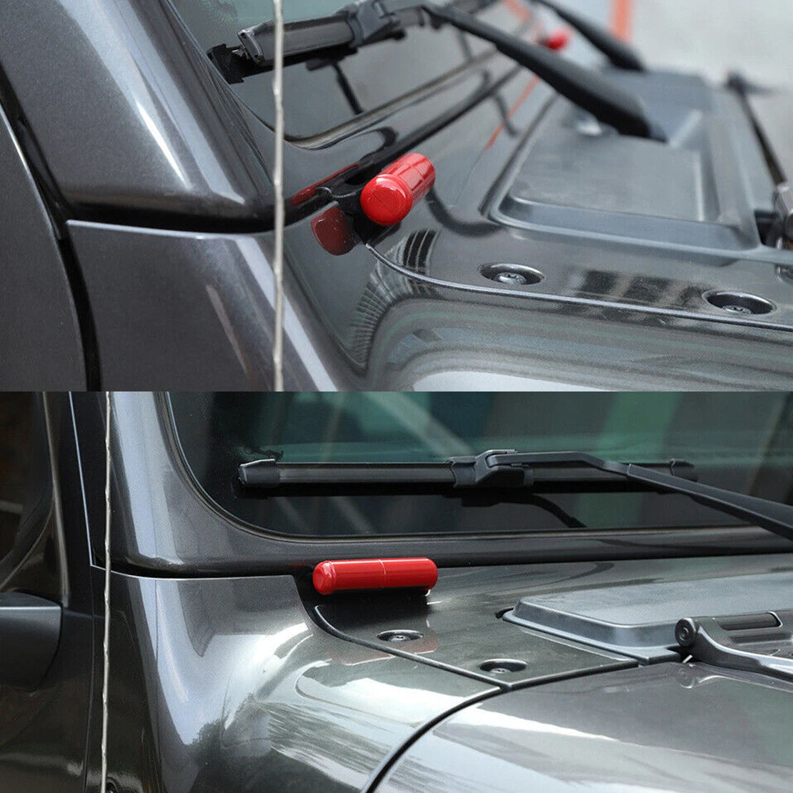 Front Windshield Hinge Cover Trim for Jeep Gladiator JT (2018-2022)