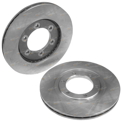 Front Disc Brake Rotors Pair for Mazda B2600 UF (1987-1999)