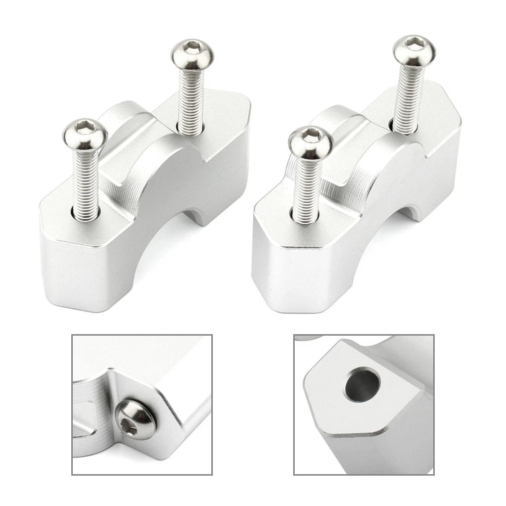 Handlebar Riser Clamp for BMW R 1300 GS (2023-2024) Silver