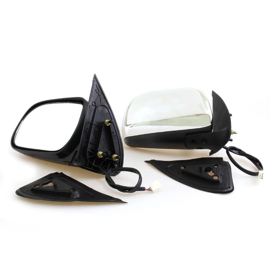 Chrome Electric Door Wing Mirror x2 for Toyota HiluxSR5 2004-2016