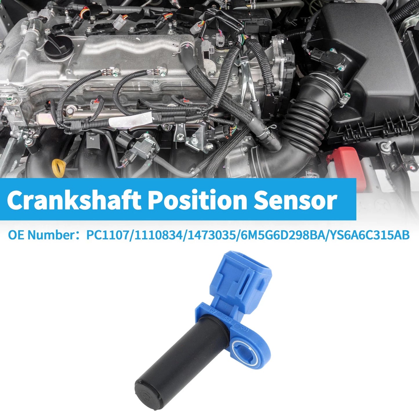Crankshaft Position Sensor for Ford Fiesta Mk6 1.6 Ti (2010-2015)