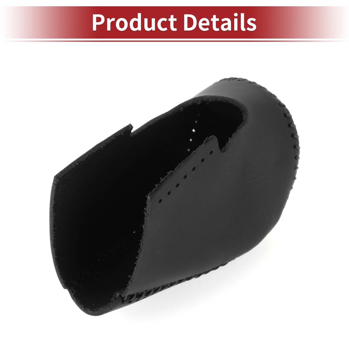 Car Gear Shift Knob Cover for Honda HR-V (2023-2024) Black Faux Leather