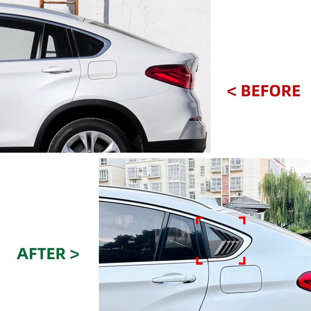 Quarter Window Louvers Cover Accessories for BMW X4 (2014-2018)