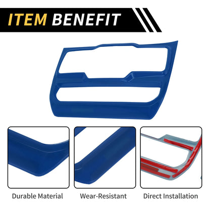 Dashboard Control Panel Cover for Jeep Wrangler JL (2018-2023) Blue