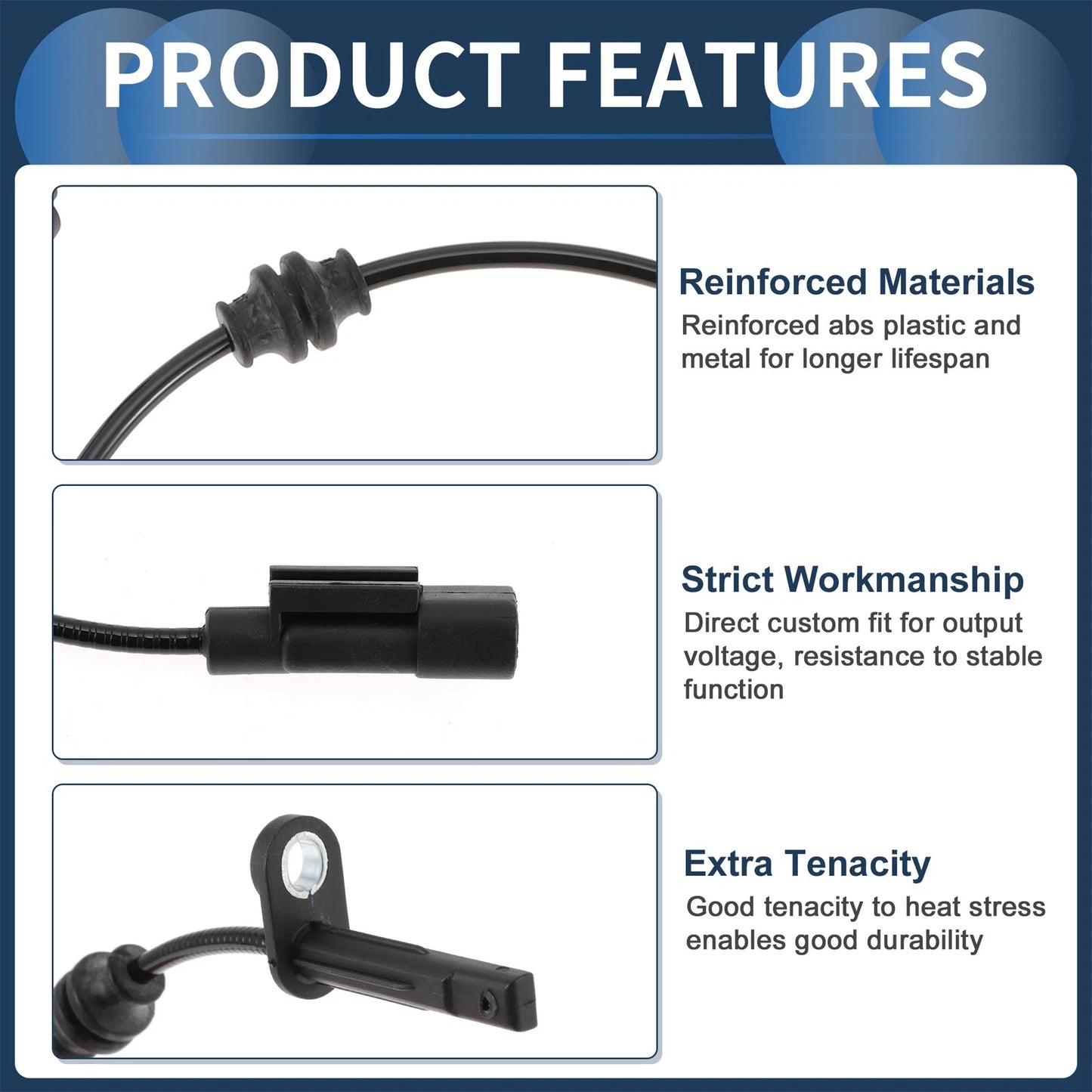 ABS Wheel Speed Sensor for Chrysler 200 Rear (2016-2017)