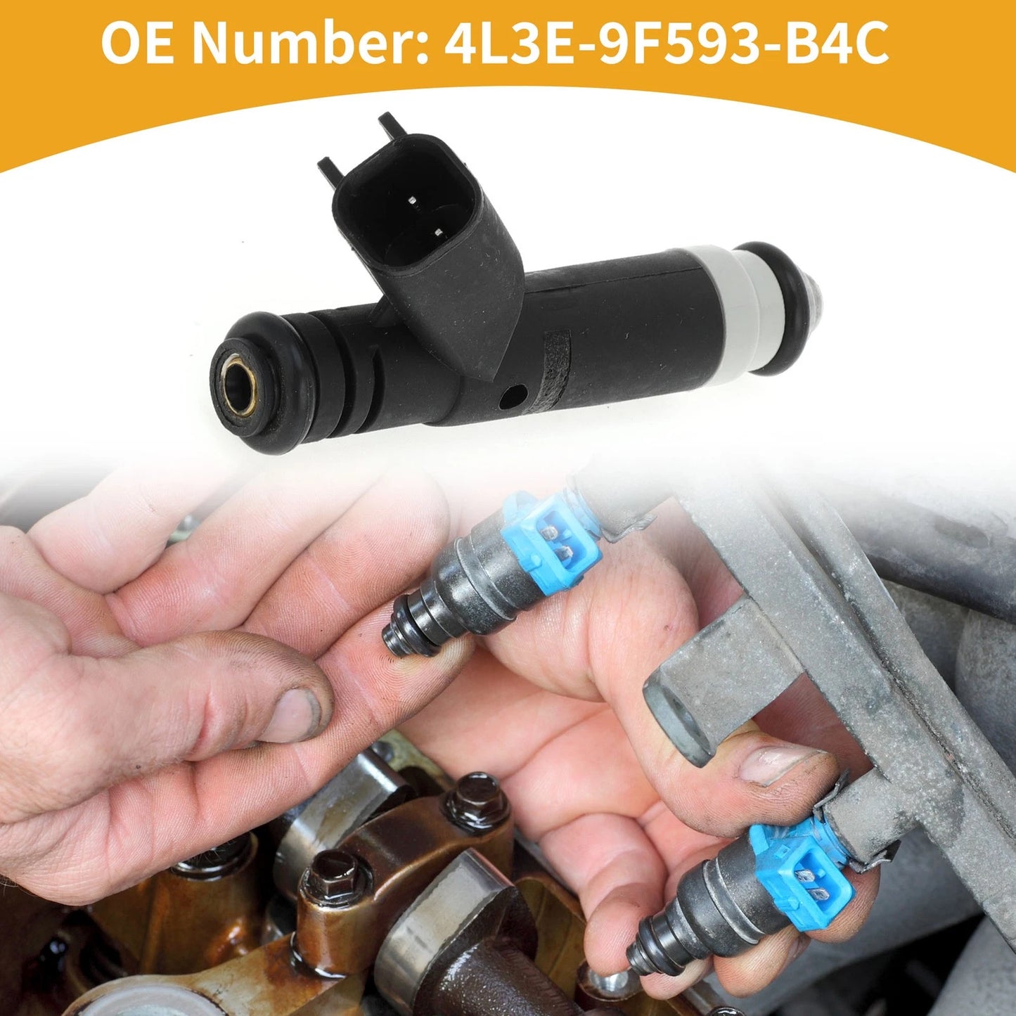 Fuel Injector for Ford F150 4.6L (2004-2008) 1 Pc Black