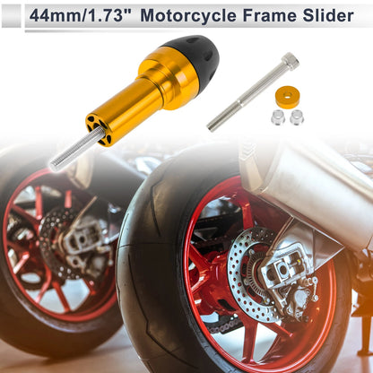 Bolt 10mm Gold Tone Motorcycle Slider Frame for Make Model