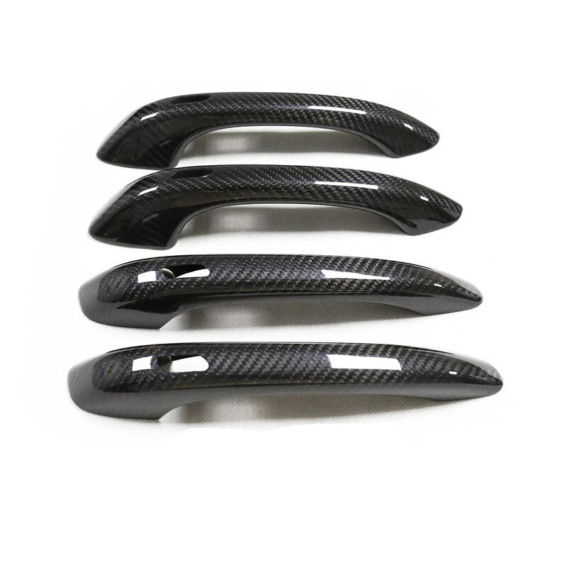 DRY Carbon Fiber Exterior Door Handles Cover Trim For Porsche Cayenne 2018-2021