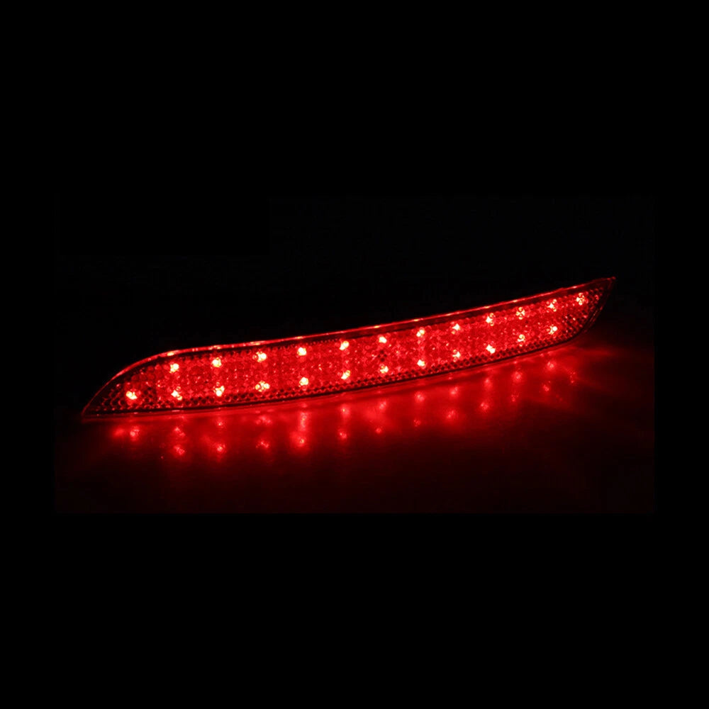 Smoke LED Rear Bumper Reflector Lights for BMW 5-Series (2009–2014)