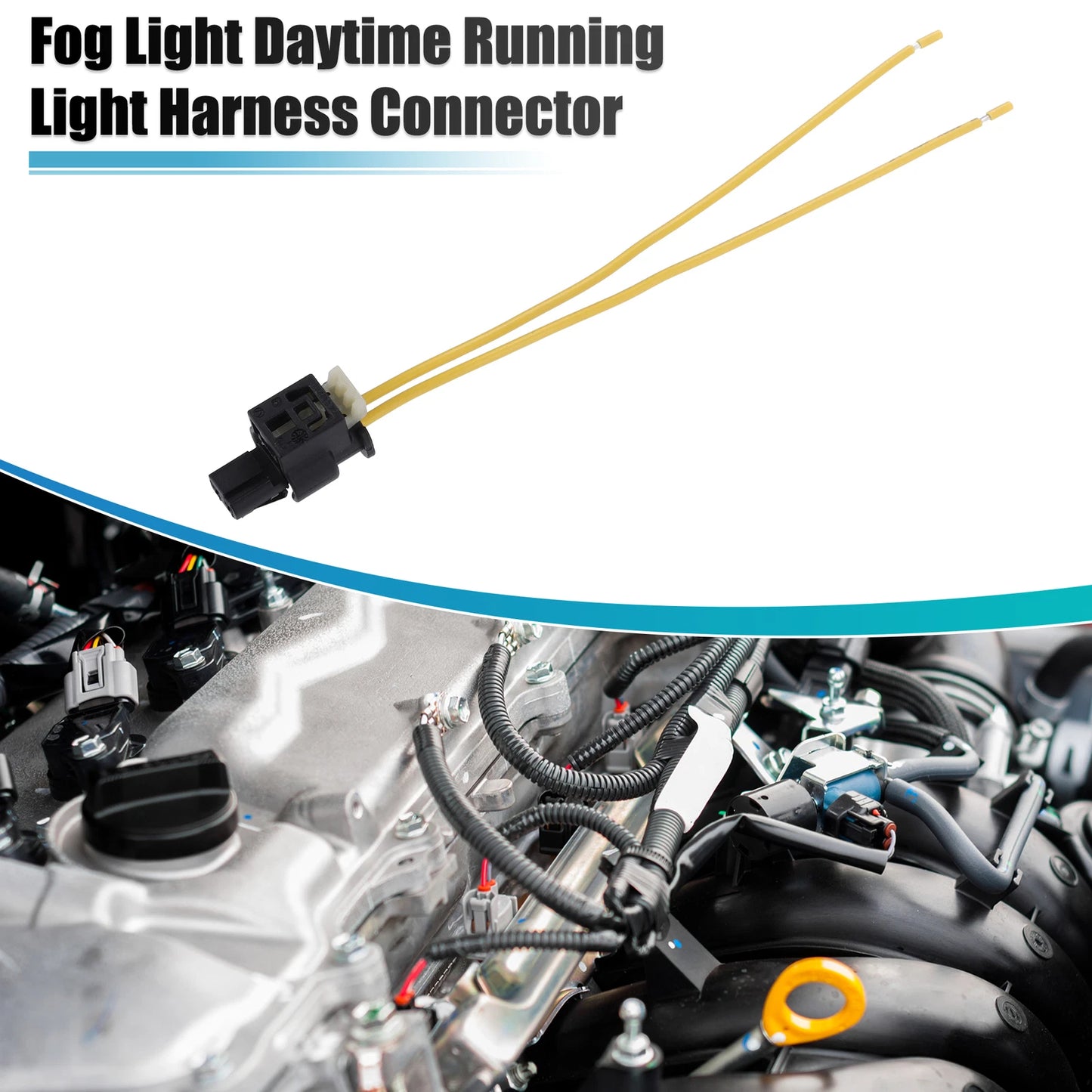 2 x Fog Light Daytime Running Light Harness Connectors for Mercedes Benz